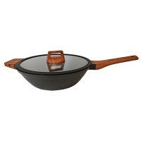 Сковорода Pepper Wood Wok з кришкою 30 см (PR-2314-30)