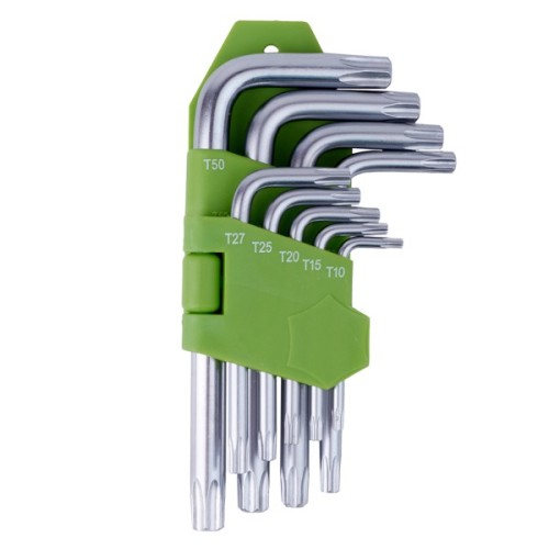 Ключ Alloid вигнутий TORX, 9шт. (HT-0912)