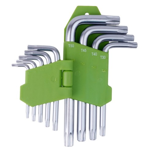 Ключ Alloid вигнутий TORX, 9шт. (HT-0912)