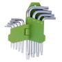 Ключ Alloid вигнутий TORX, 9шт. (HT-0912)