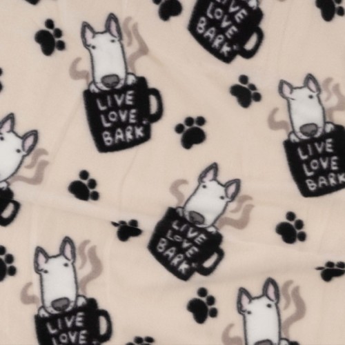 Плед Ardesto Fleece 100% поліестер, песики, бежевий 130х160 см (ART0723PB)