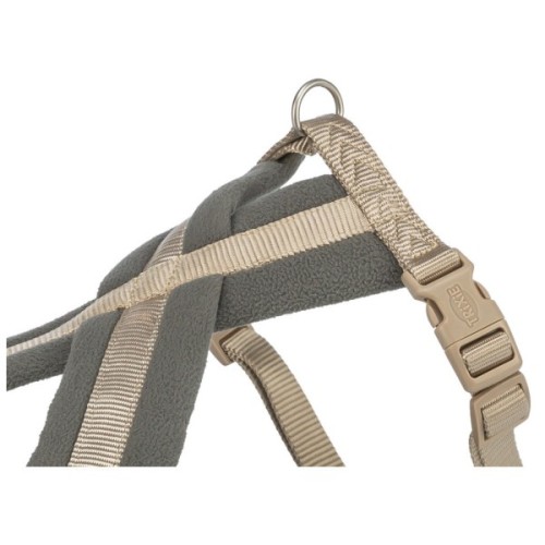 Шлея для собак Trixie Premium туристична L–XL 70–110 см 25 мм пісочна (4053032677210)