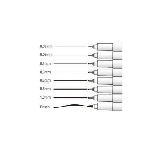 Лайнер Marvy Мульти-лайнер 4600-S 0.03мм, чорний (752481460315)