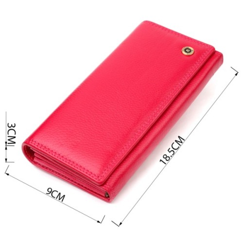 Гаманець Boston З натуральної шкіри Рожевий (19422)