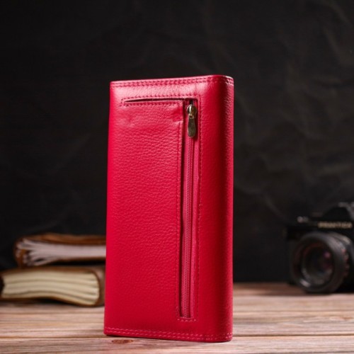 Гаманець Boston З натуральної шкіри Рожевий (19422)