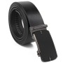 Ремінь Vintage Чоловічий з матовою чорною вставкою на пряжці Чорний (20319)