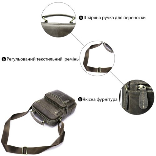 Сумка Vintage Сіра (20028)