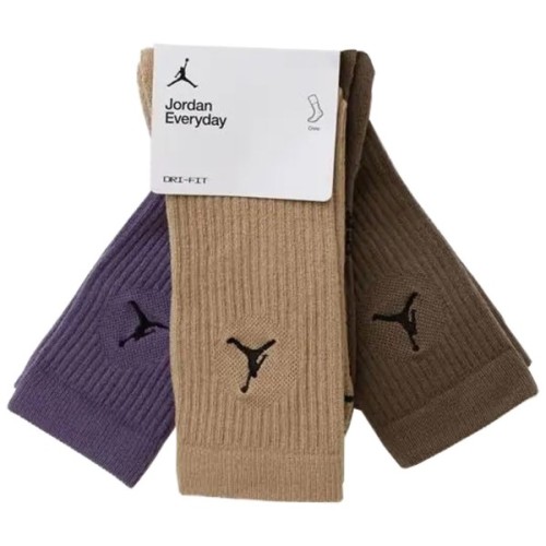 Шкарпетки Nike U ED CUSH POLY CREW 3PR 144 DX9632-905 38-42 3 пари Коричневий/Фіолетовий (196153838086)