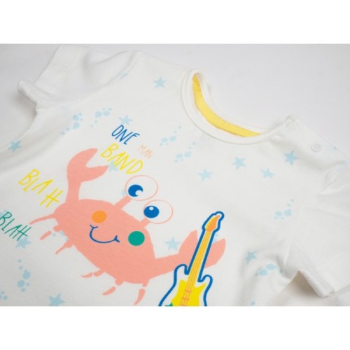 Набір дитячого одягу Miniworld зі слинявчиком (14342-80B-blue)