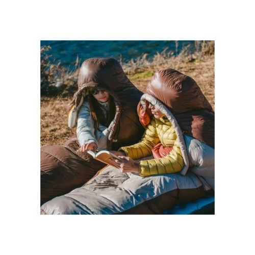 Спальний мішок Naturehike з натуральним пухом Snowbird CNK2550WS014, L, темно-коричневий 400 г (6927595784396)