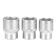 Набір торцевих головок Stanley торцевих 1/2" Maxi Drive, з шестигранним профілем, 3 шт: 21, 22, 24 мм. (FMMT17095-0)