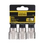 Набір торцевих головок Stanley торцевих 1/2" Maxi Drive, з шестигранним профілем, 3 шт: 21, 22, 24 мм. (FMMT17095-0)