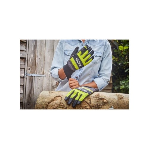 Захисні рукавиці Ryobi RAC258M для роботи з ланцюговою пилкою, вологозахист, р. М (5132005710)