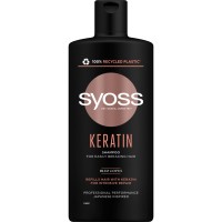 Шампунь Syoss Keratin з Блакитним Лотосом для ламкого волосся 440 мл (9000101277050)