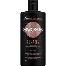 Шампунь Syoss Keratin з Блакитним Лотосом для ламкого волосся 440 мл (9000101277050)