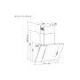 Витяжка кухонна Pyramida NVX 50 (800) B WH