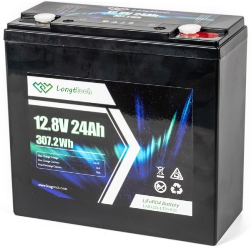 Батарея LiFePo4 Longttech 12.8V - 24Ah (LAR1224-LT20-R32)