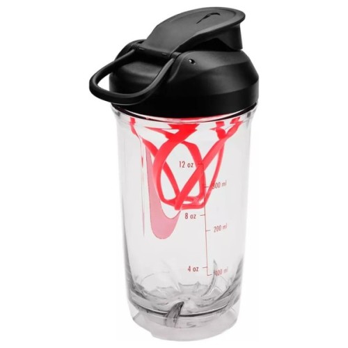 Пляшка для води Nike TR RECHARGE SHAKER BOTTLE 16 OZ N.101.2242.912.16 чорний, червоний 473 мл (887791793195)