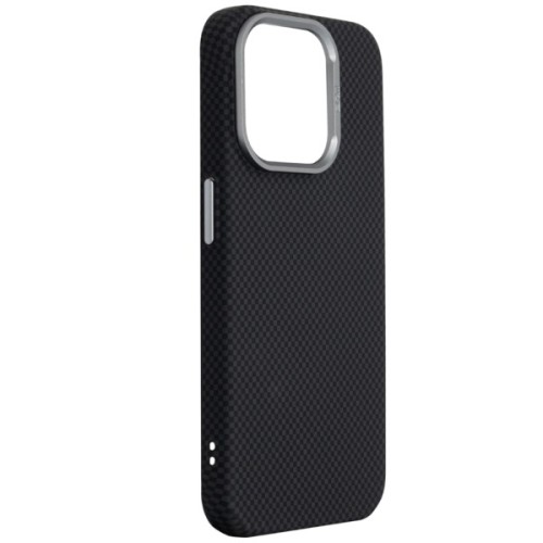 Чохол до мобільного телефона Armorstandart LikeCarbon2 MagCase Apple iPhone 15 Pro Kevlar Black (ARM88589)