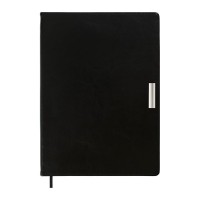 Тижневик Buromax недатований SALERNO, L2U, A4, чорний, штуч.шкіра, 336 сторінок (BM.2099-01)
