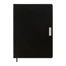Тижневик Buromax недатований SALERNO, L2U, A4, чорний, штуч.шкіра, 336 сторінок (BM.2099-01)