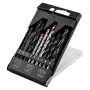Набір свердл Graphite по металу, цеглі, 5–6,8мм, 9шт (54T431)