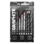 Набір свердл Graphite по металу, цеглі, 5–6,8мм, 9шт (54T431)
