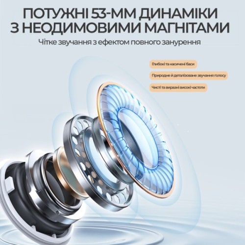 Навушники Ajazz AHM10 Max White (AHM10-MAX-W)