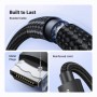 Кабель мультимедійний HDMI M to HDMI M 10.0m 8K60Hz 48Gbps braided Ugreen (95966)
