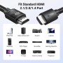 Кабель мультимедійний HDMI M to HDMI M 10.0m 8K60Hz 48Gbps braided Ugreen (95966)