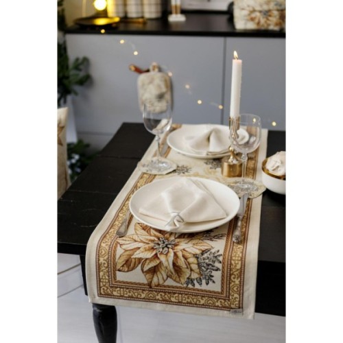 Доріжка на стіл Прованс гобеленова Золоте свято 40х140 см (036307)