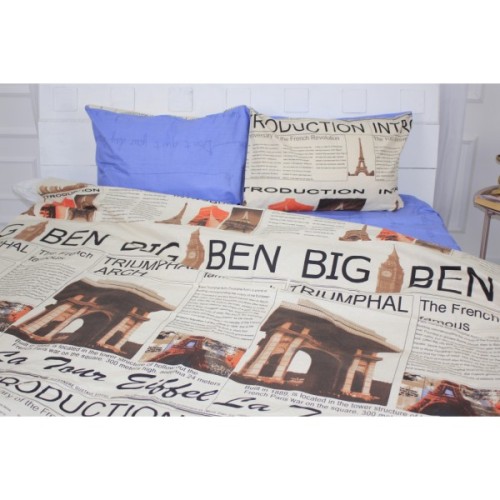 Постільна білизна MirSon Бязь 17-0536 Big Ben 220х240 (2200003791648)