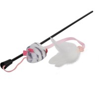 Іграшка для котів GiGwi Teaser Дражнилка з мишкою зі звуковим ефектом 51 см (75111)