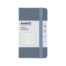 Книга записна Axent Partner 95x140 мм, 96 аркушів, клітинка, сіра (8301-62-A)