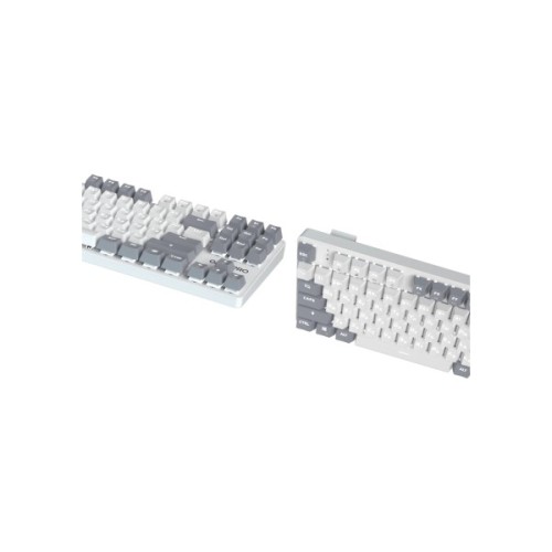 Клавіатура GamePro Genesis Metallic MK110W Outemu Red Switch USB UA White (MK110W)