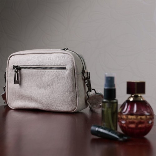 Сумка Vintage З натуральної шкіри Біла (22633)