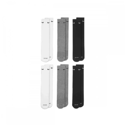 Шкарпетки Nike U NK ED PLS CSH CRW 6PR-132 SX6897-965 34-38 6 пар Білий/Чорний/Сірий (195241138725)