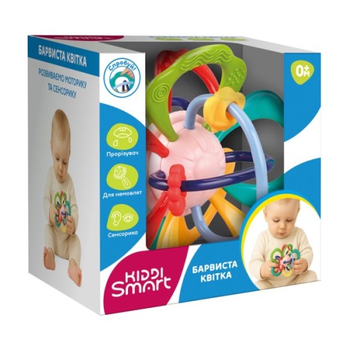 Розвиваюча іграшка Kiddi Smart Барвиста квітка (DM321-UA)