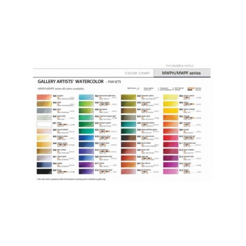 Акварельні фарби MUNGYO Gallery 48 кольорів в напівкюветах металевий пенал (8804819109488)