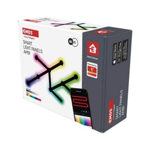 Світильник EMOS ZIW269R LINES 9шт. 34 Вт, RGBIC, WIFI black (ZIW269R)