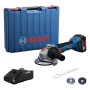 Шліфувальна машина Bosch GWS 18V-8 125мм, 18В, 1x4Ah, 0-11000об/хв, 1.6кг, кейс (0.601.9N9.021)