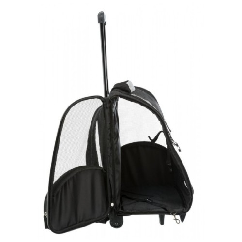 Переноска для тварин Trixie Trolley до 8 кг 32х45х25 см чорно-сіра (4011905028804)