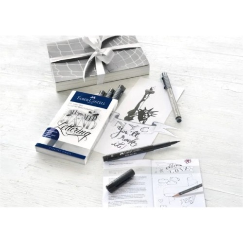 Лайнер Faber-Castell набір капілярних ручок Pitt Artist Pens Starter Set Hand Lettering 9 предметів (27372)