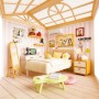 Конструктор Mini House румбокс серії Інтер'єр – Спальня (світло) (8004)
