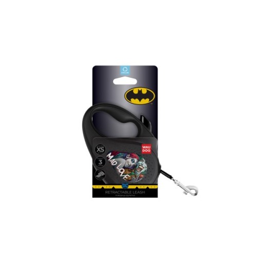 Повідець для собак WAUDOG R-leash "Божевільне кохання" світловідбивна стрічка L до 50 кг 5 м чорний (8126-1013-01)