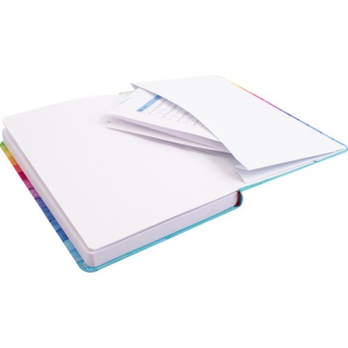 Книга записна Optima Rainbow-07 А5 128 аркушів клітинка (O27190-07)