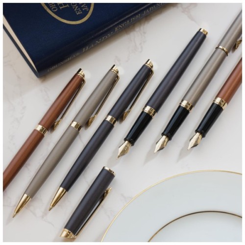 Ручка кулькова Waterman HEMISPHERE Metallic Lava Black GT BP (22 090)