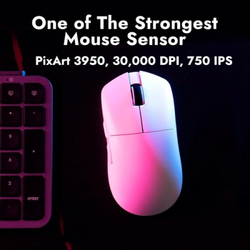 Мишка Lemokey G1 USB-A/USB-C/Wireless 8K White (G1-A2)