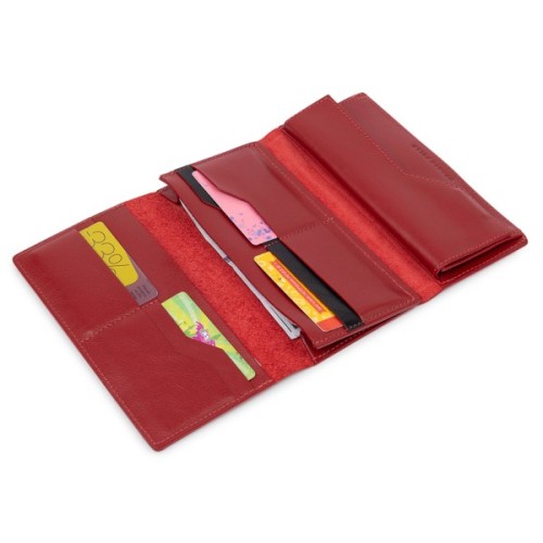 Гаманець Grande Pelle У три складання Червоний (11564)