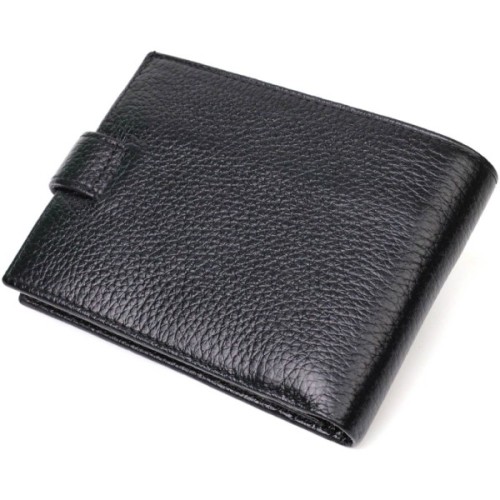 Гаманець Bond Accessories З натуральної шкіри Чорний (22042)